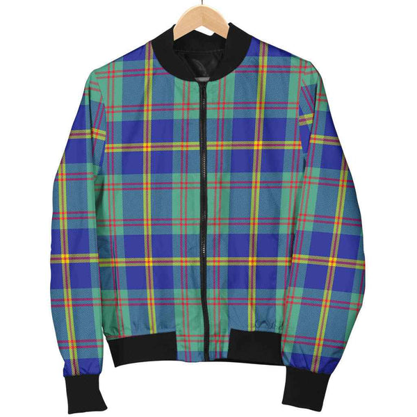 Scottish US Marine Clan Tartan Bomber Jacket Tartan Plaid 1
