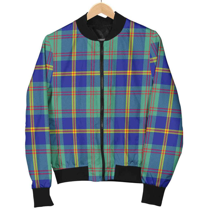 Scottish US Marine Clan Tartan Bomber Jacket Tartan Plaid 1