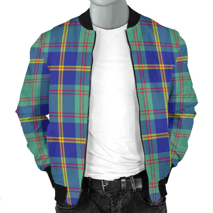 Scottish US Marine Clan Tartan Bomber Jacket Tartan Plaid 2