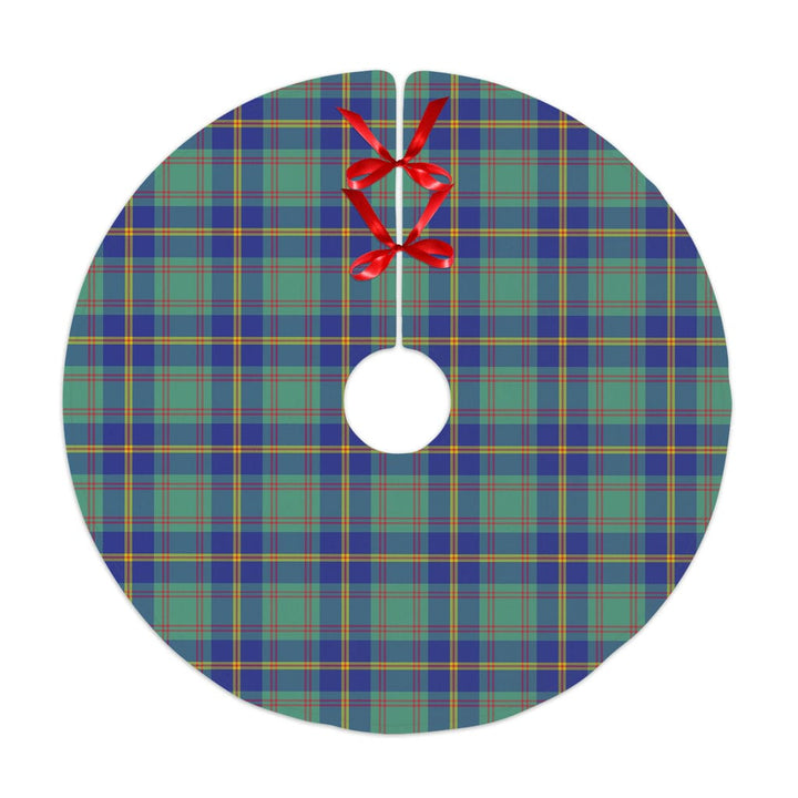 Scottish US Marine Clan Tartan Christmas Tree Skirt No Tassels 1 Tartan Plaid
