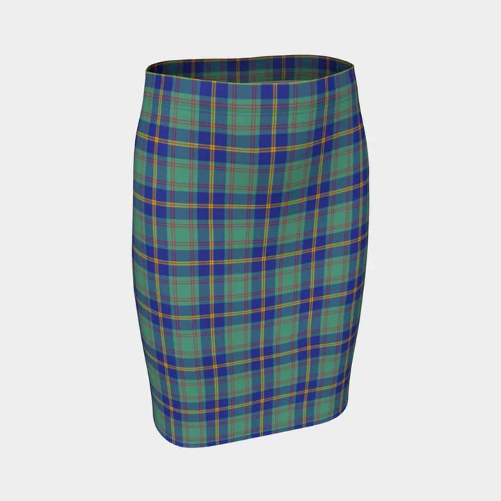 Scottish US Marine Clan Tartan Fitted Skirt Tartan Plaid 1