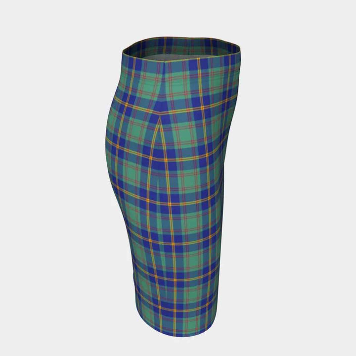 Scottish US Marine Clan Tartan Fitted Skirt Tartan Plaid 3