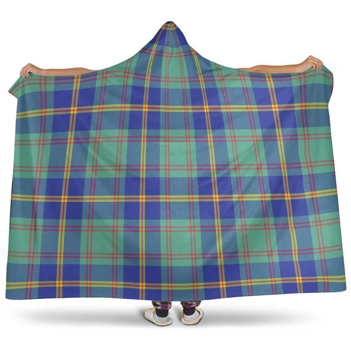 Scottish US Marine Clan Tartan Hooded Blanket Tartan Plaid 1