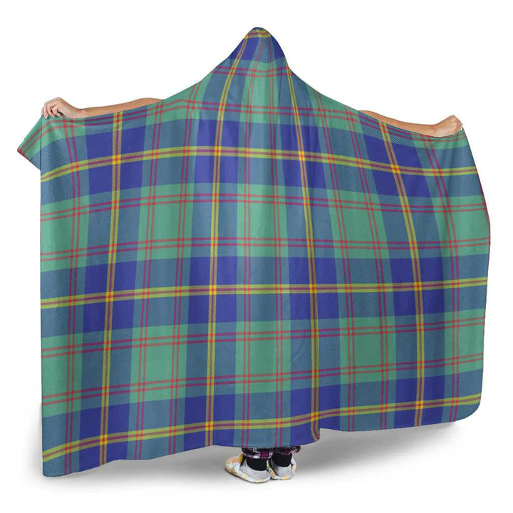 Scottish US Marine Clan Tartan Hooded Blanket Tartan Plaid 2