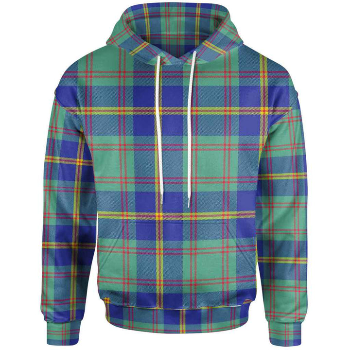 Scottish US Marine Clan Tartan Hoodie Front Side Tartan Plaid