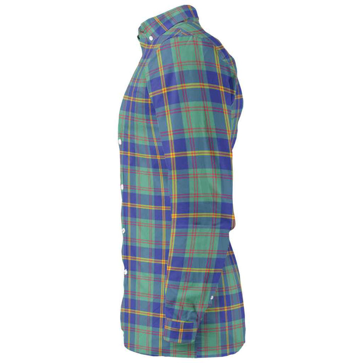 Scottish US Marine Clan Tartan Long Sleeve Shirt Tartan Plaid
