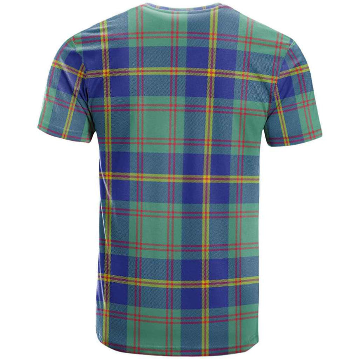 Scottish US Marine Clan Tartan T-Shirt Back Side Tartan Plaid