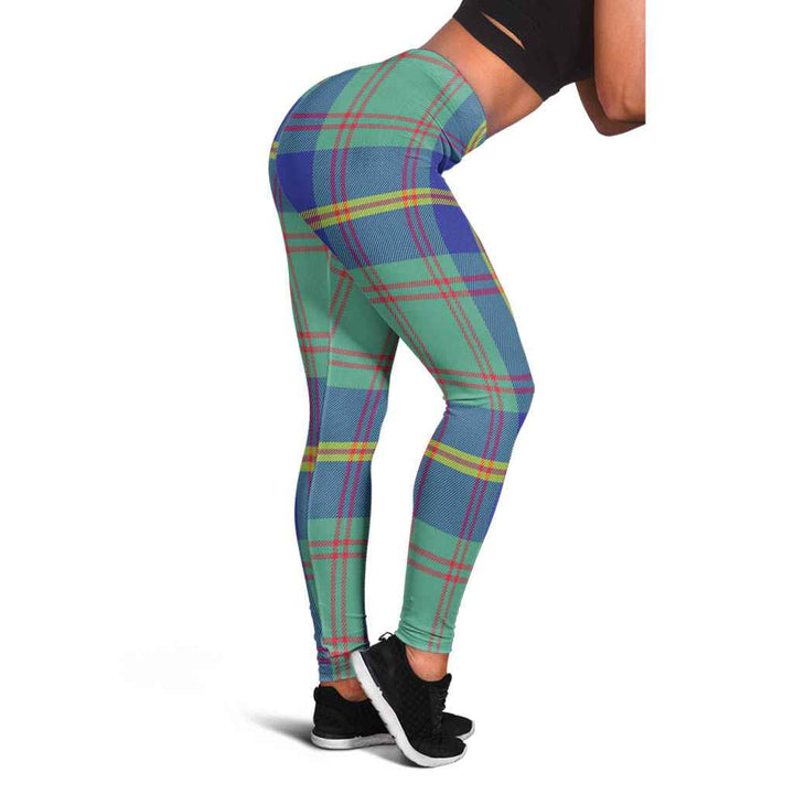 Scottish US Marine Clan Tartan Women Leggings Tartan Plaid 1