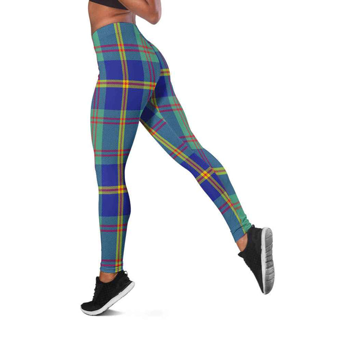 Scottish US Marine Clan Tartan Women Leggings Tartan Plaid 2