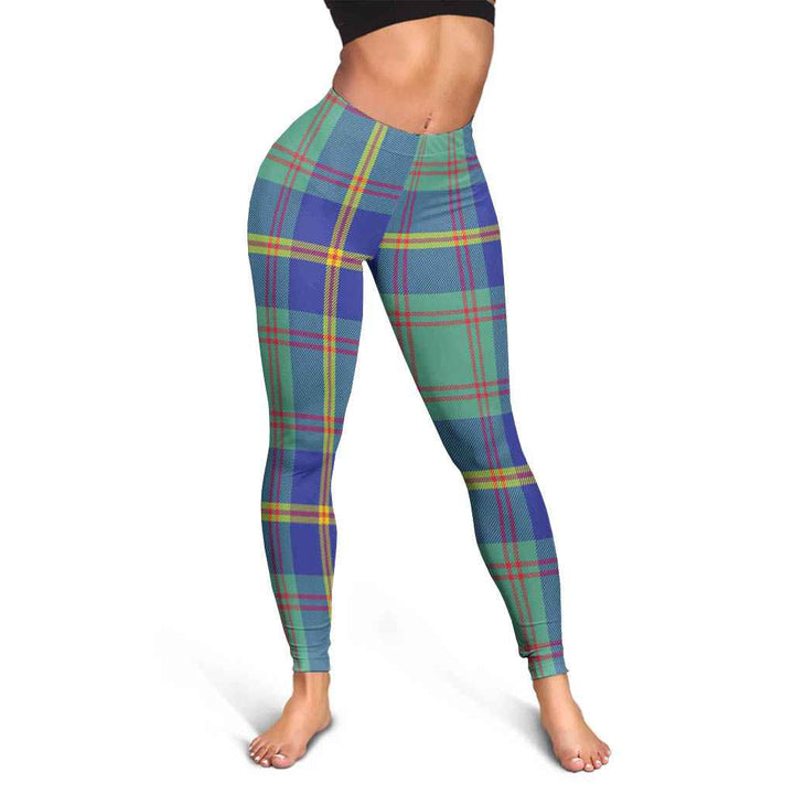 Scottish US Marine Clan Tartan Women Leggings Tartan Plaid 3
