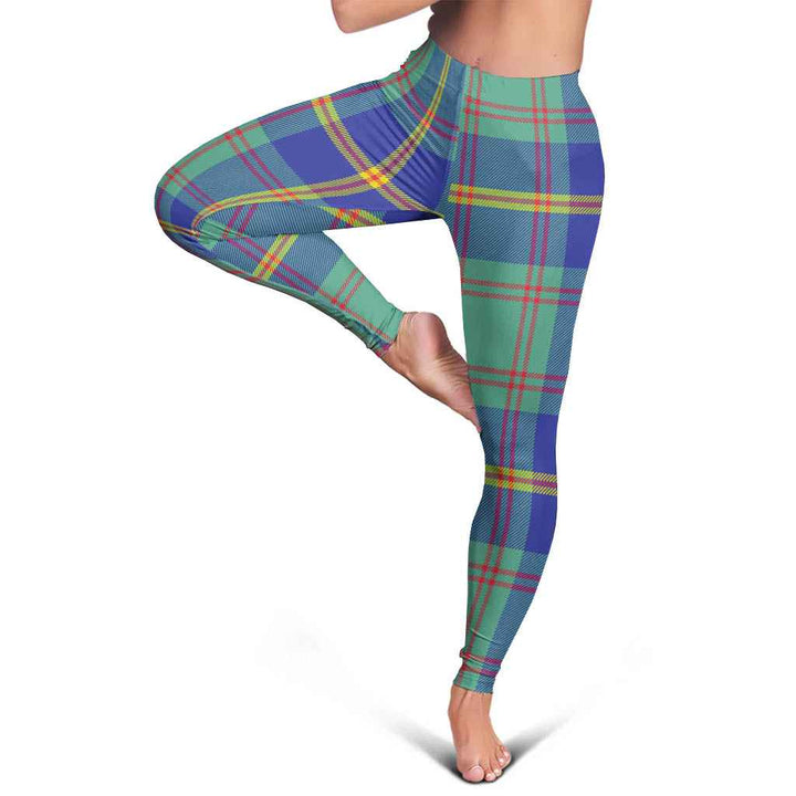 Scottish US Marine Clan Tartan Women Leggings Tartan Plaid 5