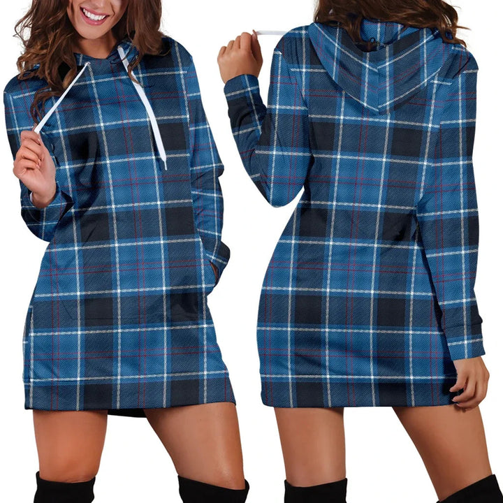 Scottish US Navy Clan Tartan Hoodie Dress