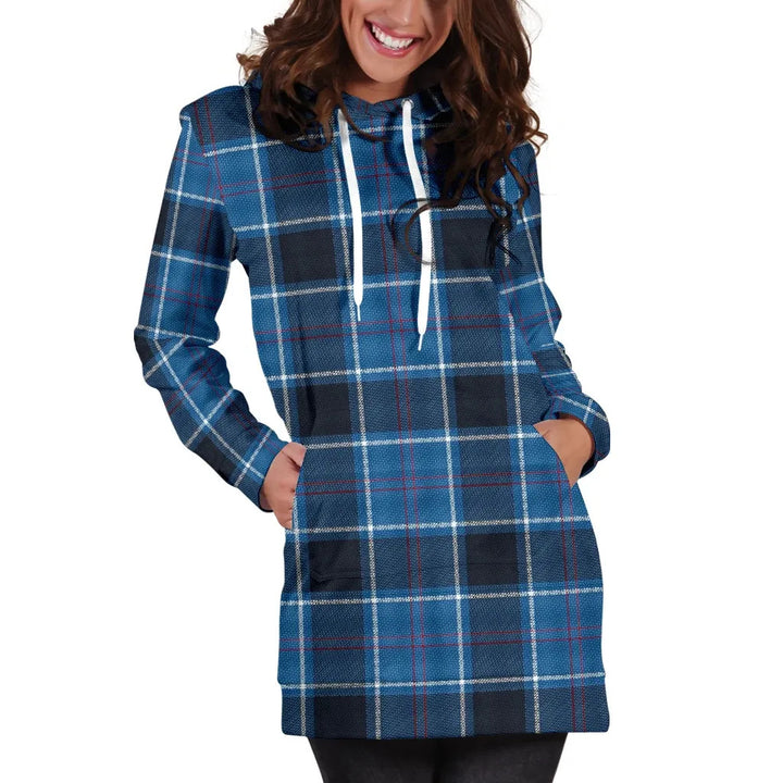 Scottish US Navy Clan Tartan Hoodie Dress