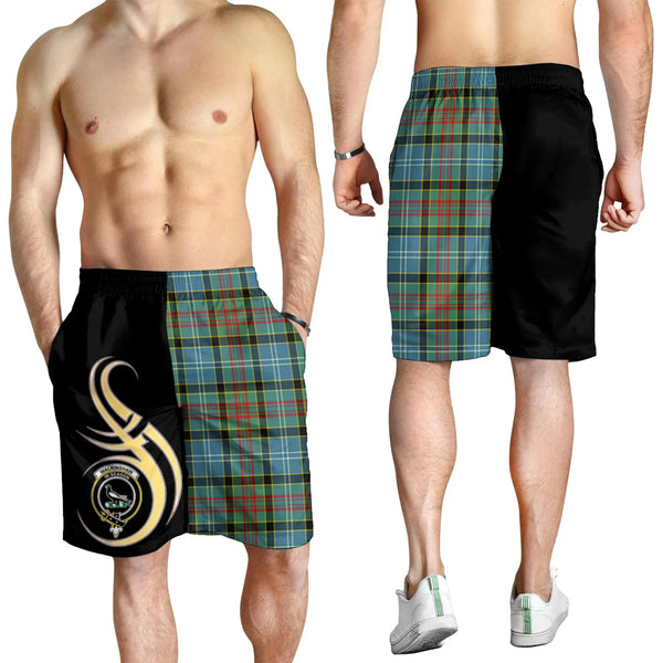 Scottish Walkinshaw Clan Crest Tartan Believe in Me Men's Shorts