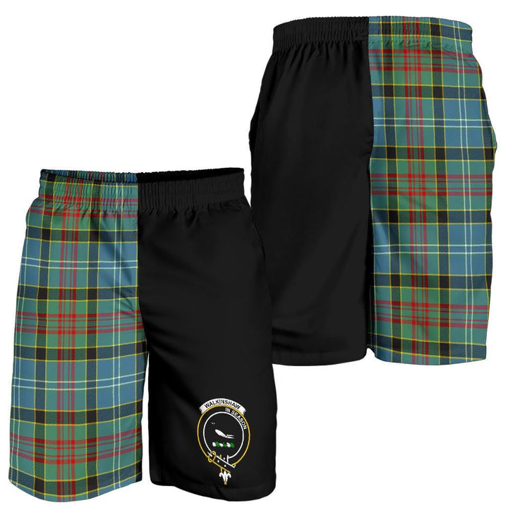 Scottish Walkinshaw Clan Crest Tartan Half of Me Men's Shorts