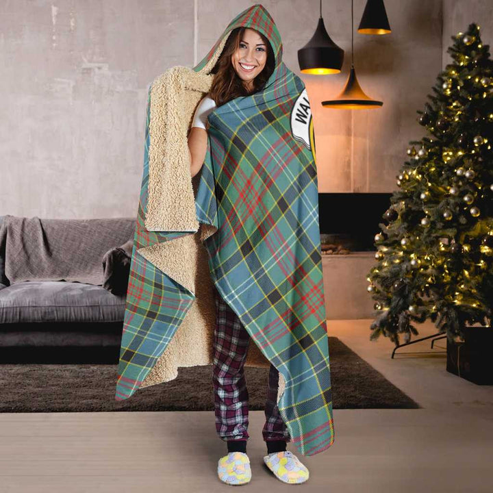Scottish Walkinshaw Clan Crest Tartan Hooded Blanket Tartan Plaid 6