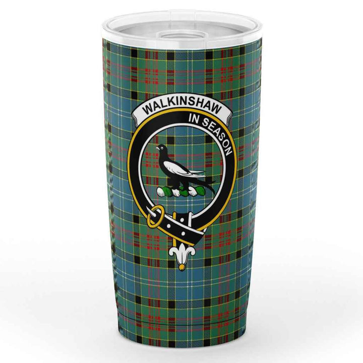 Scottish Walkinshaw Clan Crest Tartan Insulated Tumbler Tartan Plaid 1