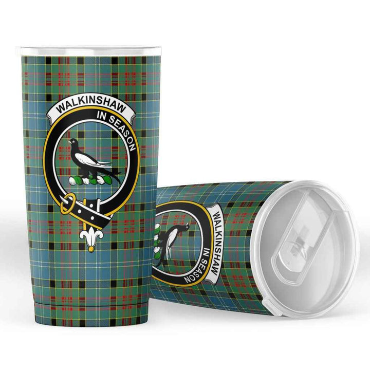Scottish Walkinshaw Clan Crest Tartan Insulated Tumbler Tartan Plaid 4
