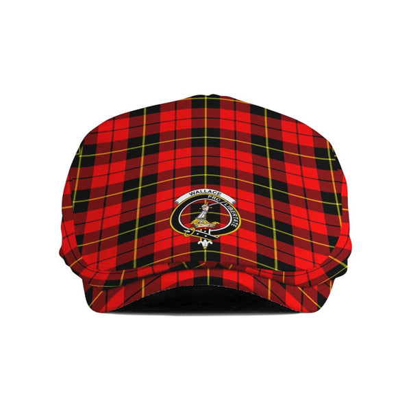 Scottish Wallace Clan Crest Tartan Flat Cap Tartan Plaid 1