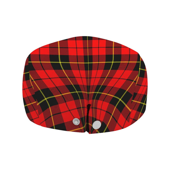 Scottish Wallace Clan Crest Tartan Flat Cap Tartan Plaid 4