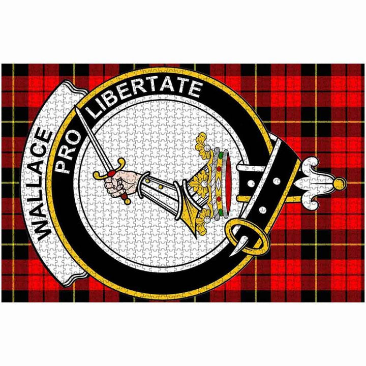 Scottish Wallace Clan Crest Tartan Jigsaw Puzzle 2