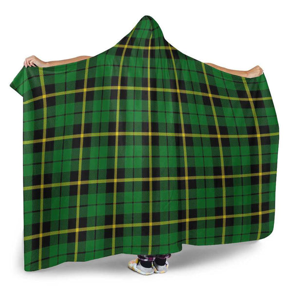 Scottish Wallace Hunting - Green Clan Tartan Hooded Blanket Tartan Plaid 2