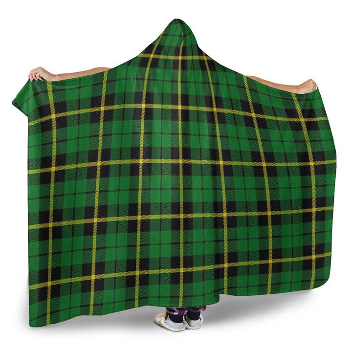 Scottish Wallace Hunting - Green Clan Tartan Hooded Blanket Tartan Plaid 2