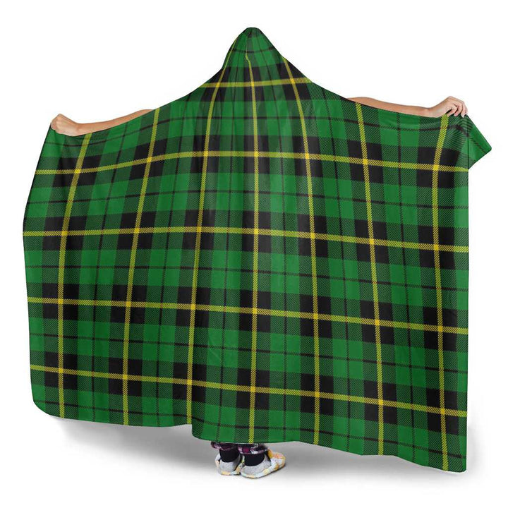 Scottish Wallace Hunting - Green Clan Tartan Hooded Blanket Tartan Plaid 3