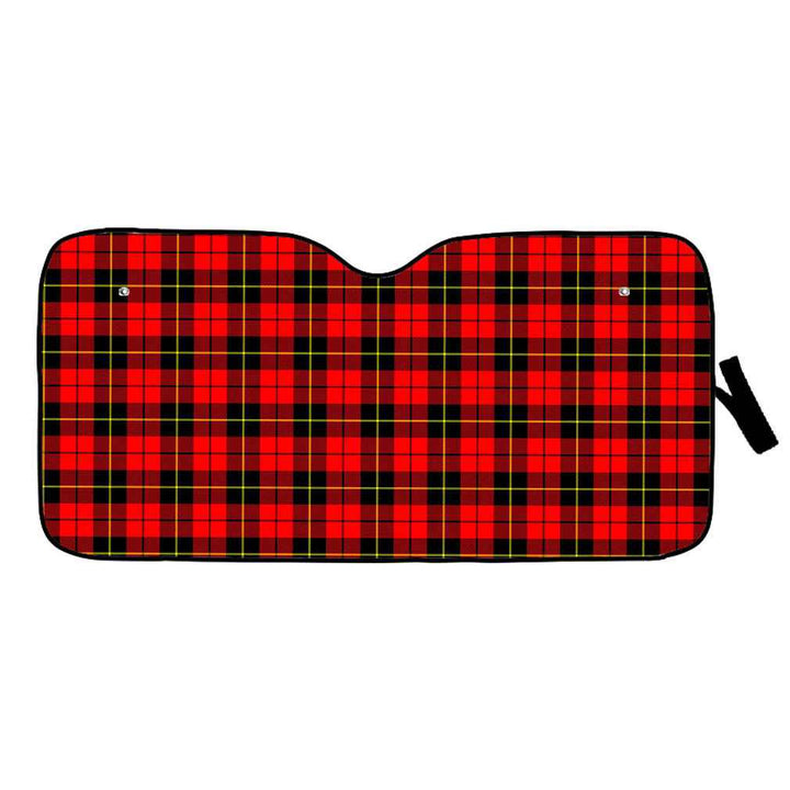 Scottish Wallace Hunting - Red Clan Tartan Car Windshield Sun Shade Tartan Plaid 1