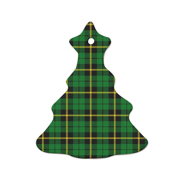 Scottish Wallace Hunting Ancient Clan Tartan Ceramic Ornament  Tree Shape Tartan Plaid