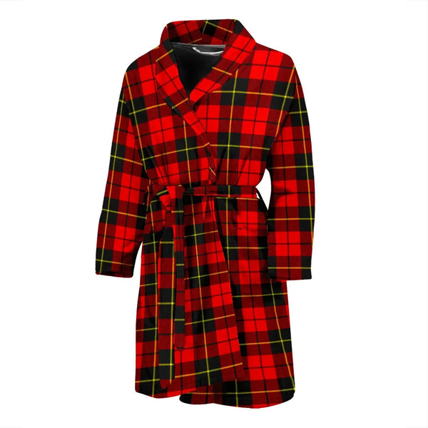 Scottish Wallace Hunting - Red Clan Tartan Bathrobe 2