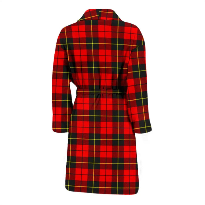 Scottish Wallace Hunting - Red Clan Tartan Bathrobe 1