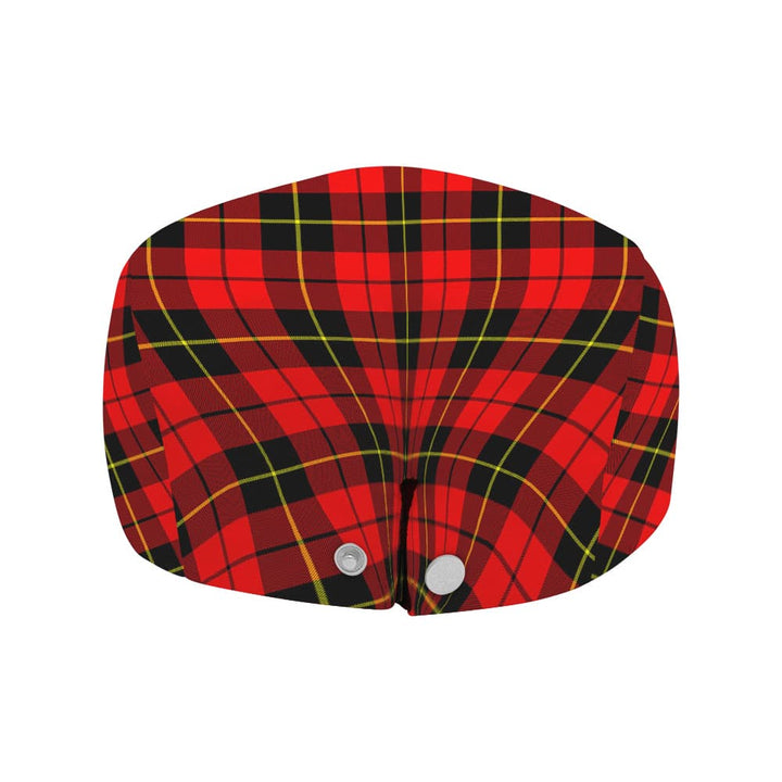 Scottish Wallace Hunting - Red Clan Tartan Flat Cap Tartan Plaid 4