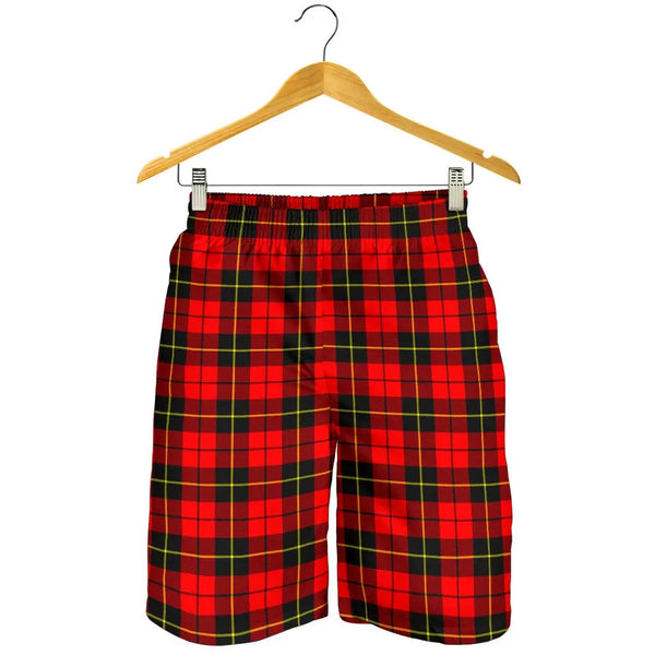 Scottish Wallace Hunting - Red Clan Tartan Men's Shorts