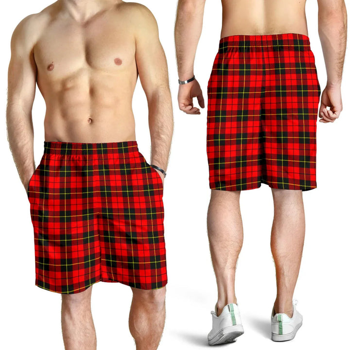 Scottish Wallace Hunting - Red Clan Tartan Men's Shorts