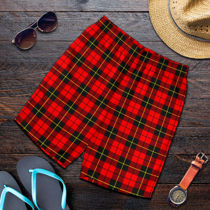 Scottish Wallace Hunting - Red Clan Tartan Men's Shorts