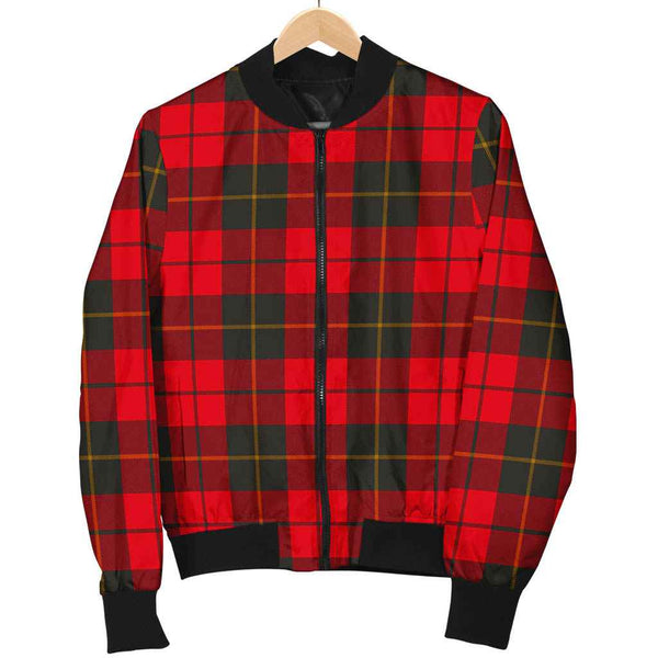 Scottish Wallace Weathered Clan Tartan Bomber Jacket Tartan Plaid 1
