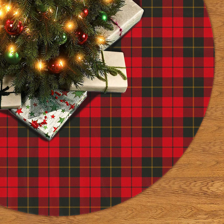 Scottish Wallace Weathered Clan Tartan Christmas Tree Skirt No Tassels 2 Tartan Plaid