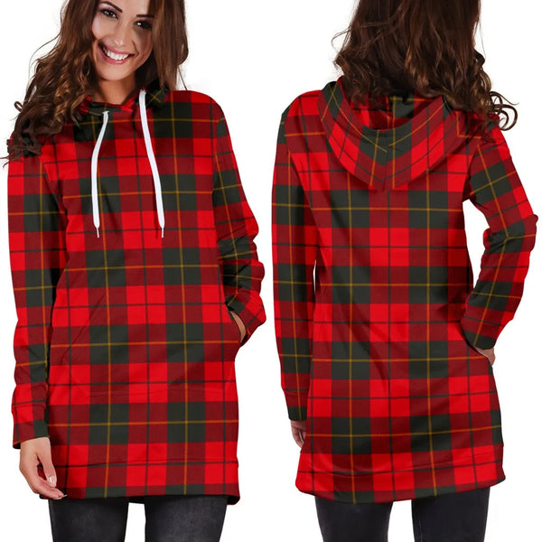 Scottish Wallace Weathered Clan Tartan Hoodie Dress