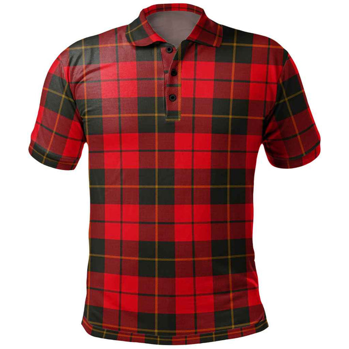 Scottish Wallace Weathered Clan Tartan Polo Shirt Front Side Tartan Plaid