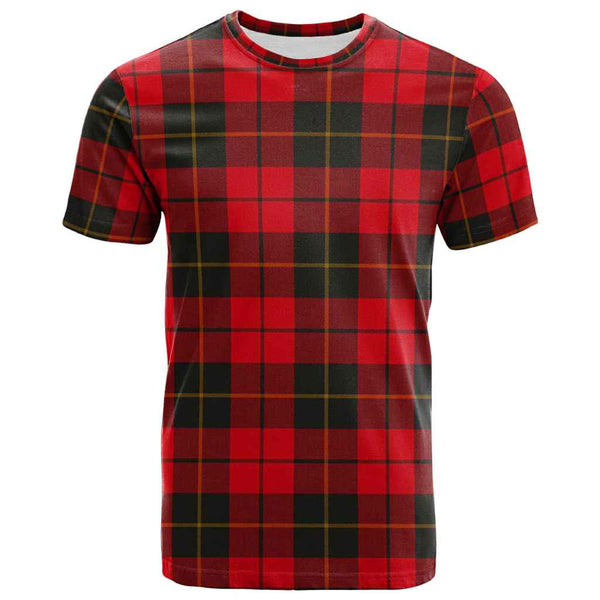 Scottish Wallace Weathered Clan Tartan T-Shirt Front Side Tartan Plaid