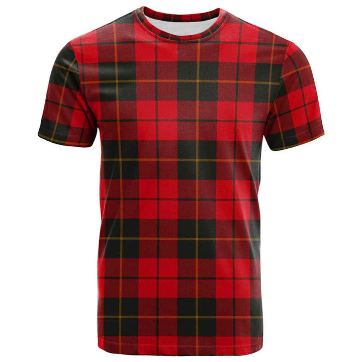 Scottish Wallace Weathered Clan Tartan T-Shirt Front Side Tartan Plaid