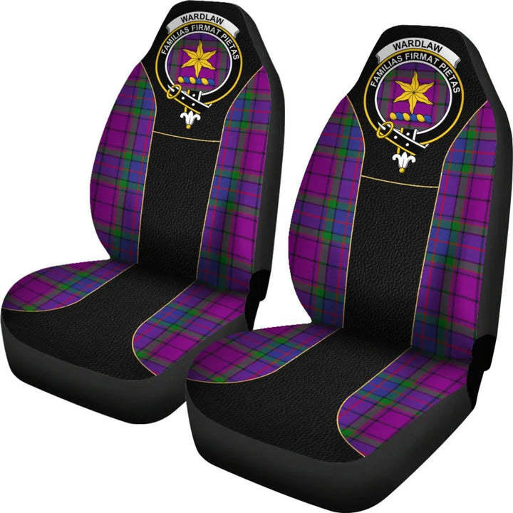 Scottish Wardlaw Clan Crest Tartan Car Seat Covers - Special Style 2