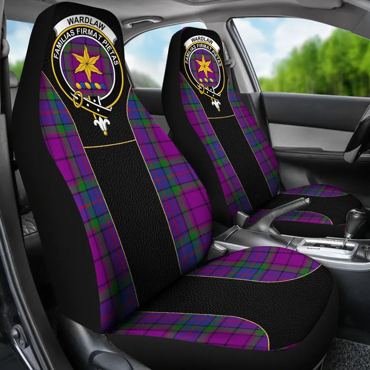 Scottish Wardlaw Clan Crest Tartan Car Seat Covers - Special Style 3