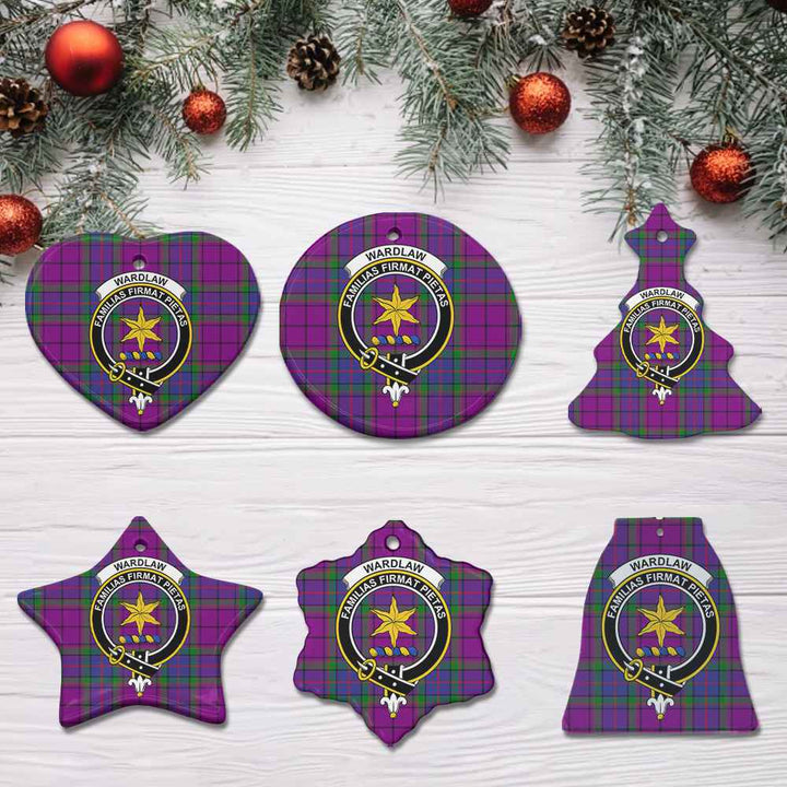 Scottish Wardlaw Clan Crest Tartan Ceramic Ornament All Tartan Plaid