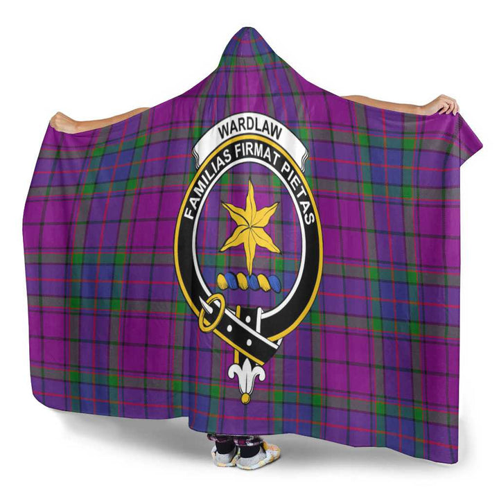Scottish Wardlaw Clan Crest Tartan Hooded Blanket Tartan Plaid 3
