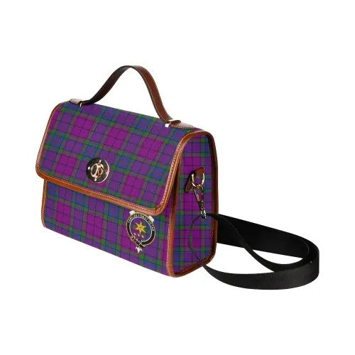 Scottish Wardlaw Clan Crest Tartan Waterproof Canvas Bag Tartan Plaid 4