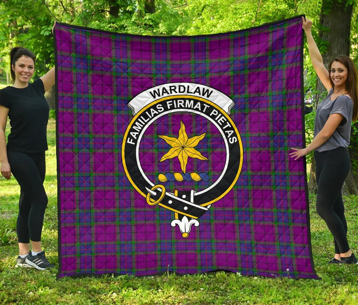 Scottish Wardlaw Modern Clan Crest Tartan Quilt Tartan Plaid 1