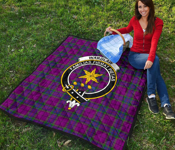 Scottish Wardlaw Modern Clan Crest Tartan Quilt Tartan Plaid 4