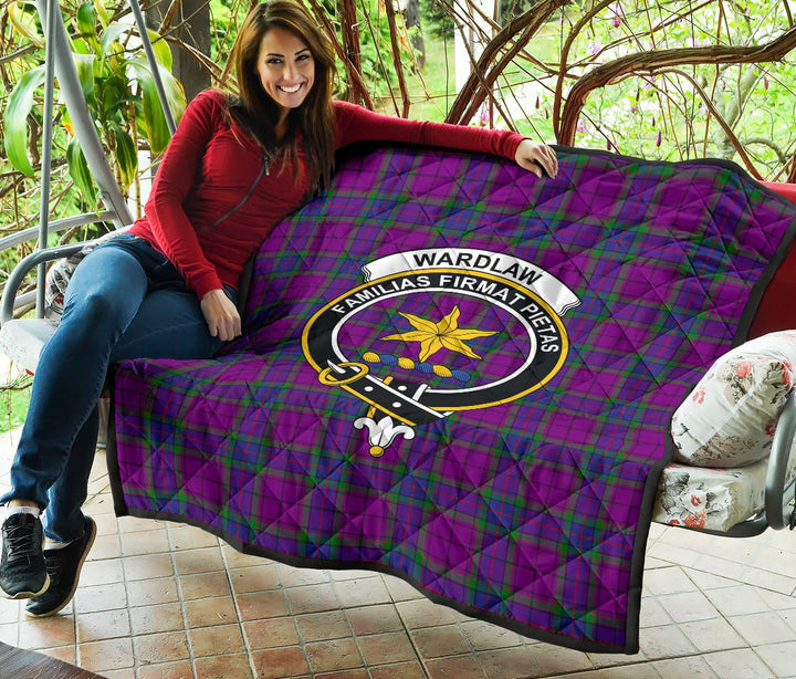 Scottish Wardlaw Modern Clan Crest Tartan Quilt Tartan Plaid 5